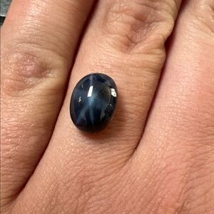 Stunning Star Sapphire Blue Oval Unidentified Loose Gemstone